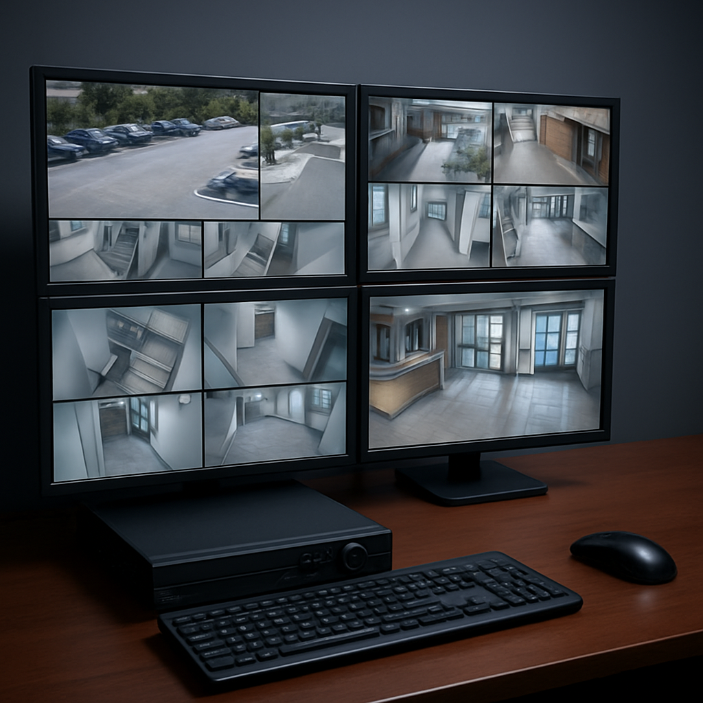 DVR and NVR surveillance setup