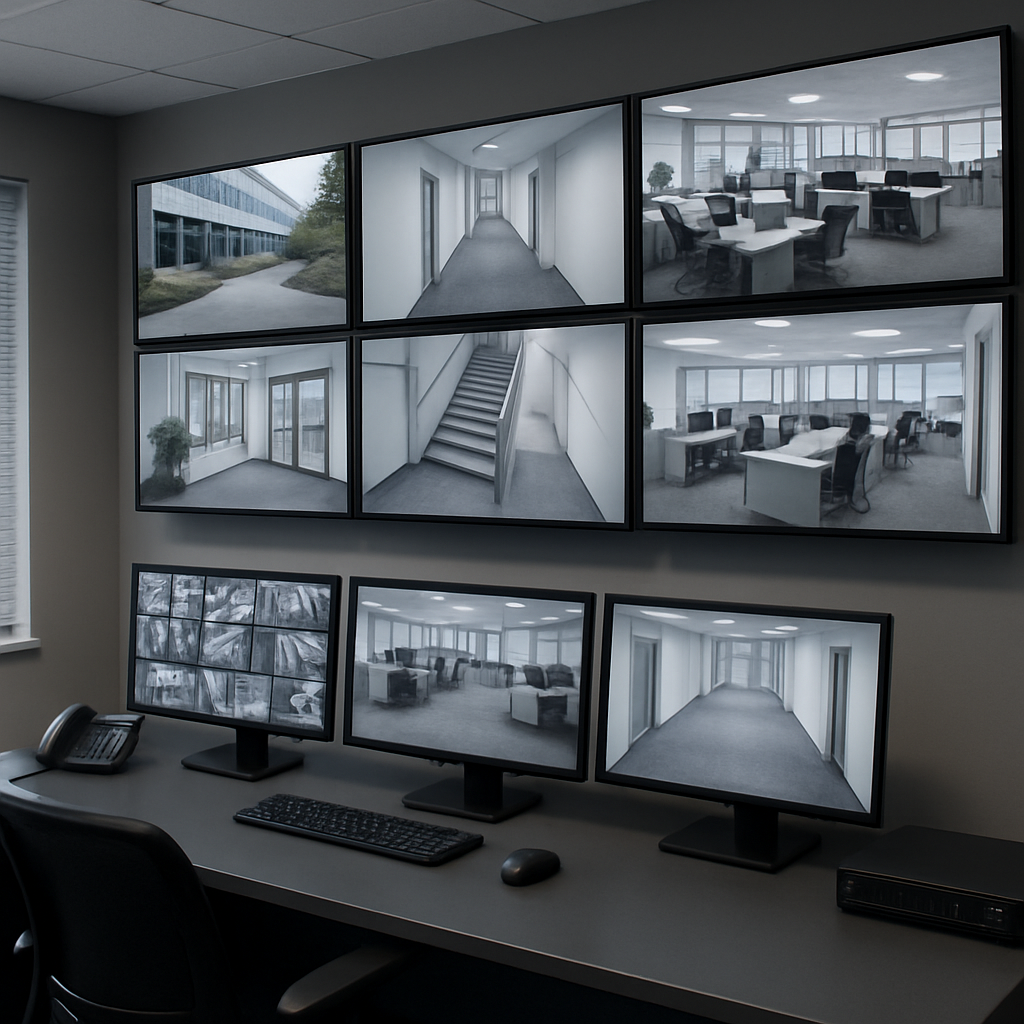Office surveillance camera monitoring system