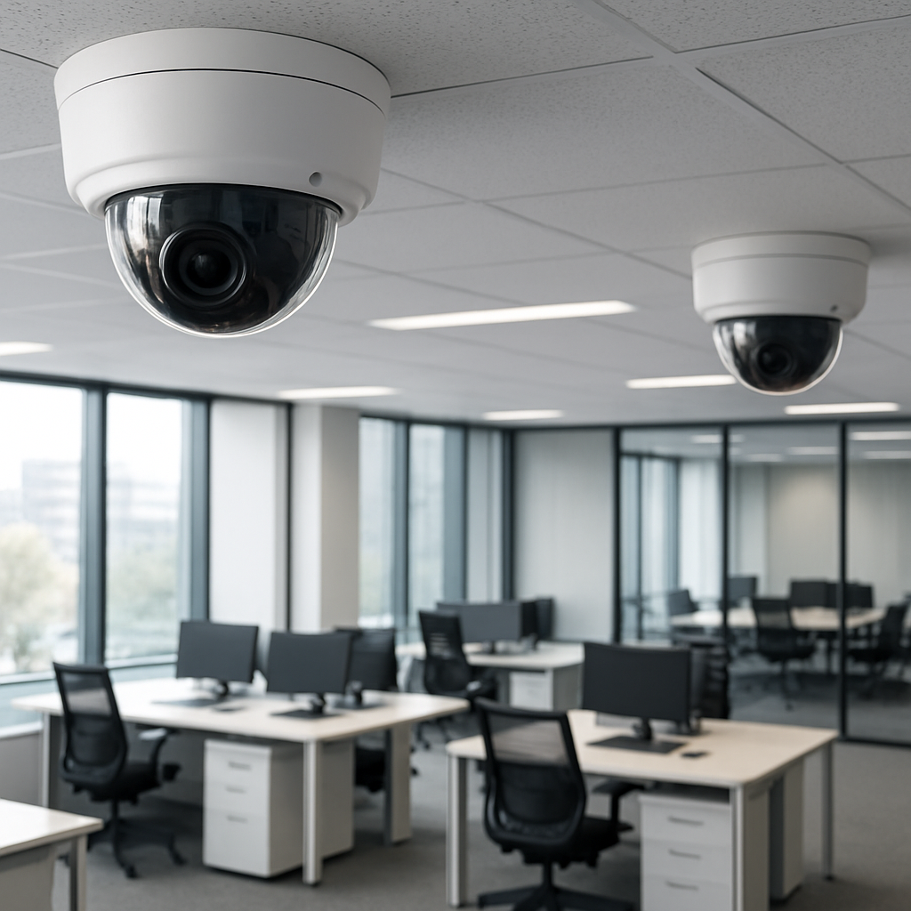 Office security camera installation